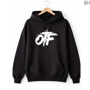 OTF Black Hoodie with White logo